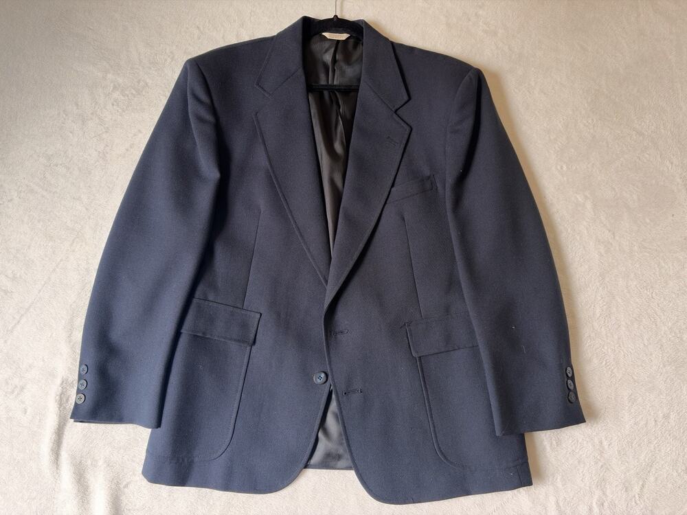 Vintage Silverstein Navy Blazer Gold Buttons USA Mens 44S